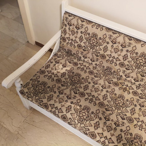 Wooden vintage sofa