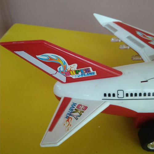 Sky-Master airplane used with remote control plastic 80s