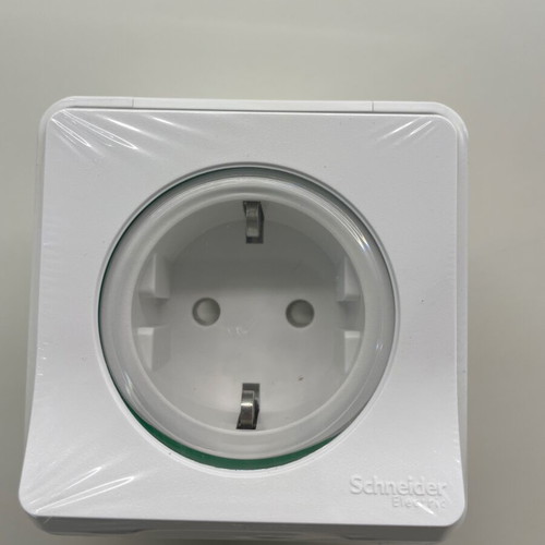 Schneider Electric Mureva Styl White Outdoor Waterproof Schuko Socket new