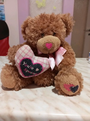 Teddy bear like new, 18 cm height