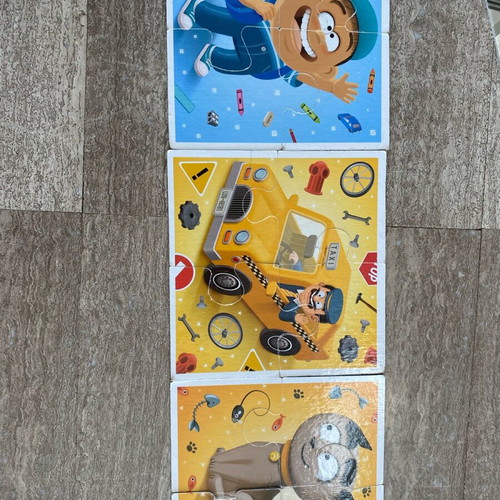 Puzzles for ages 4-5, like new, set of 4 pieces