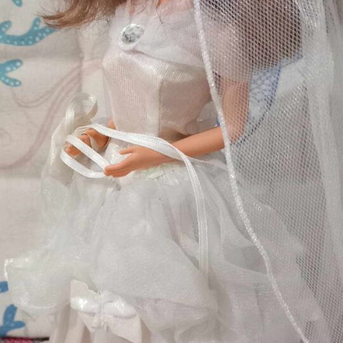 Vintage Beauty and the Beast Belle Wedding doll used