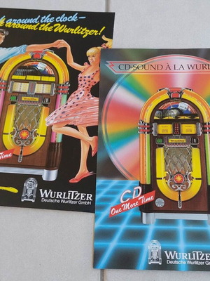 Φυλλάδια JukeBox Wurlitzer illustration Α4 καινούργια (1993)