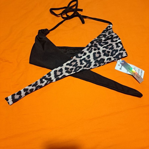Bikini black leopard print size XS/S new