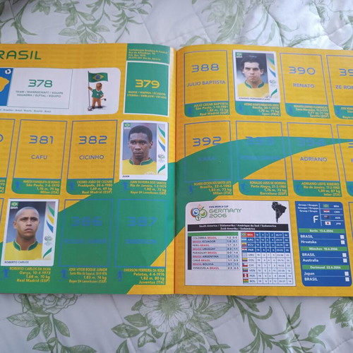 Fifa World Cup Germany 2006 Panini new with 52 stuck stickers