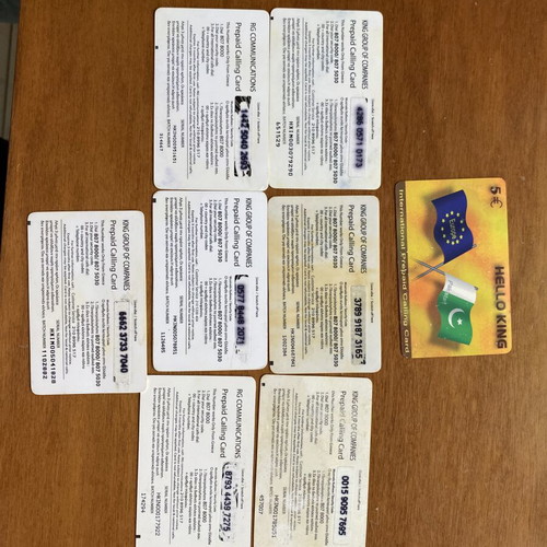 Phone cards set of 8 like new