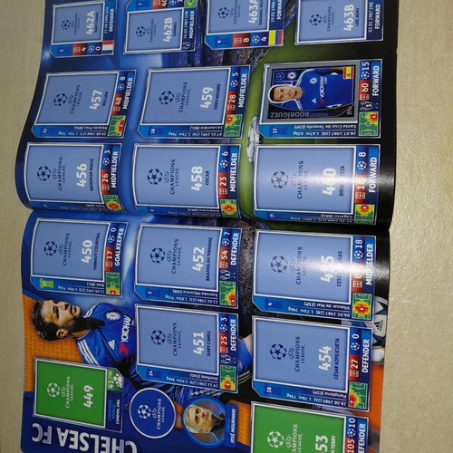 Topps Champions League sticker album used 2015-2016