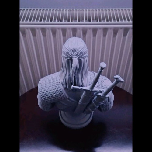 Gerald of Rivia The Witcher bust like new 3D printed 29.5 cm