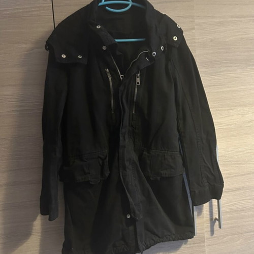 Celestino spring coat like new, black, size S