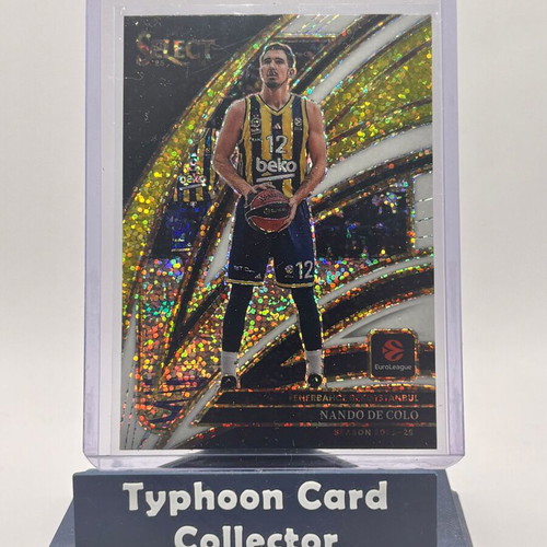 2025-26 Panini Select Euroleague Nando De Colo Courtside White Sparkle card like new