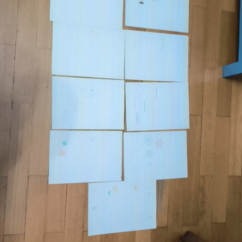 Letter papers used, pack of eleven