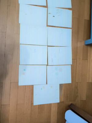 Letter papers used, pack of eleven