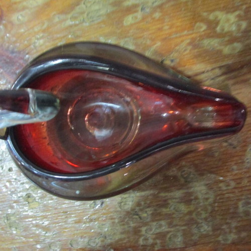 Goose ashtray made of authentic Bohemian crystal like new 1960