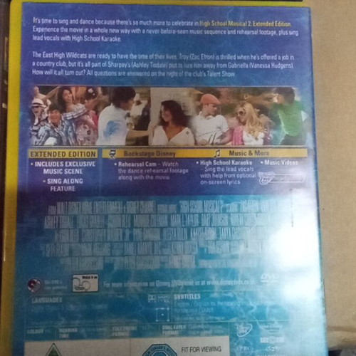 High School Musical DVD set with English subtitles