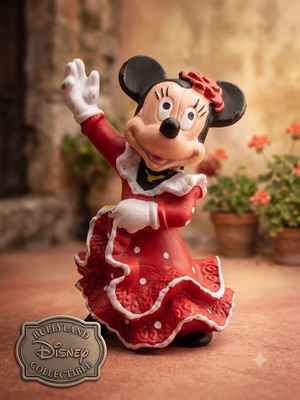 Φιγούρα Minnie Mouse Bullyland Disney σαν καινούργιο, με φορεσιά φλαμένκο