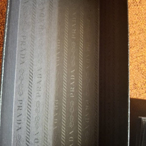Prada glasses case black with cleaning cloth like new