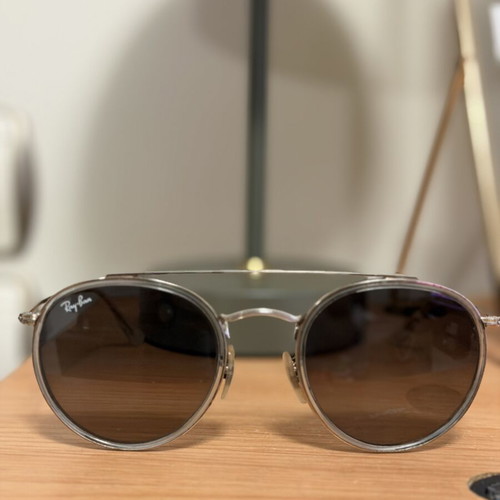Ray Ban men's sunglasses used, gold color