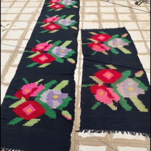 Traditional handwoven wool rugs like new