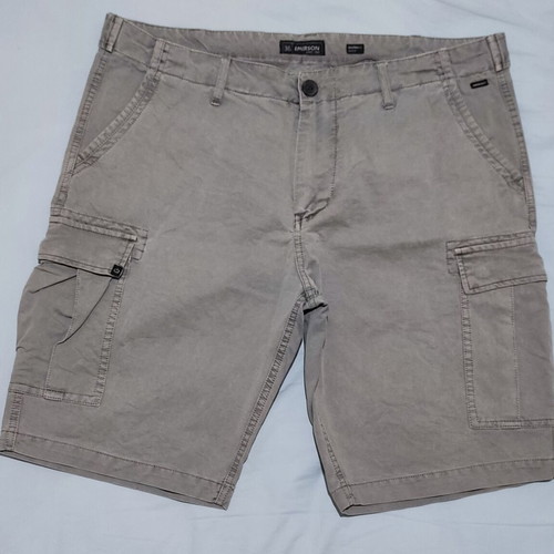 Emerson cargo bermuda shorts like new, size 36, 100% cotton, grey