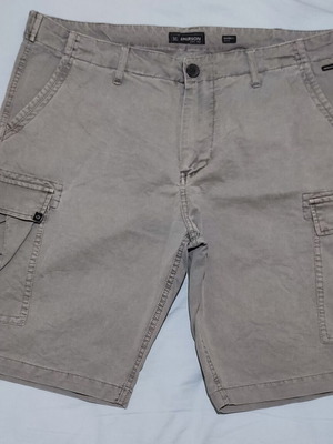 Emerson cargo bermuda shorts like new, size 36, 100% cotton, grey