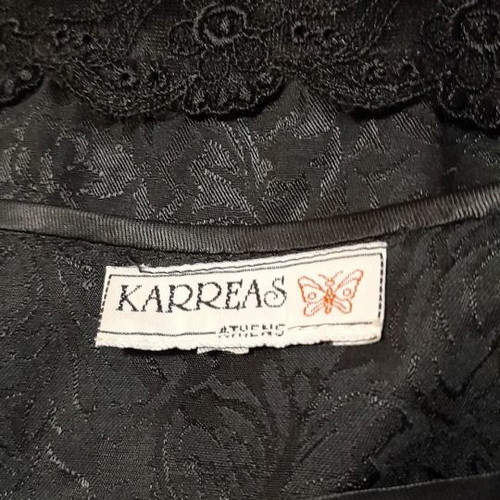 Black blouse with lace