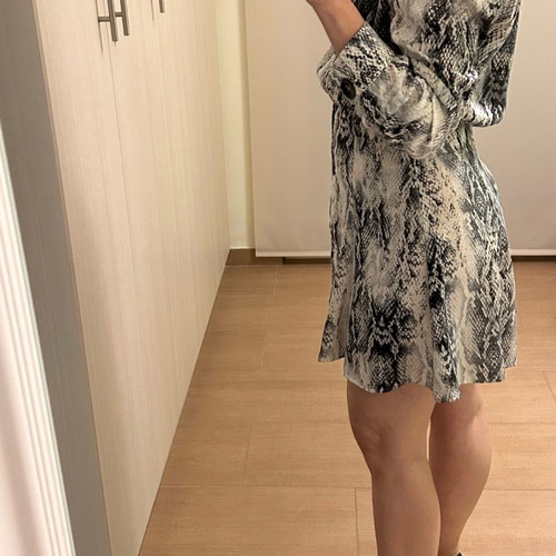 Zara mini dress with snake print like new
