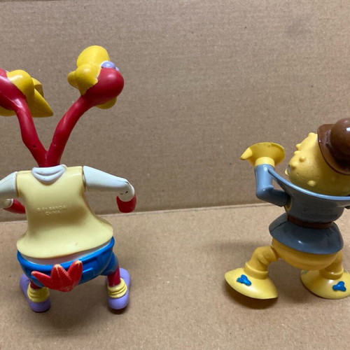 Bandai 1991 Little Dracula Twin Beaks and Maggot figures used, pack of 2