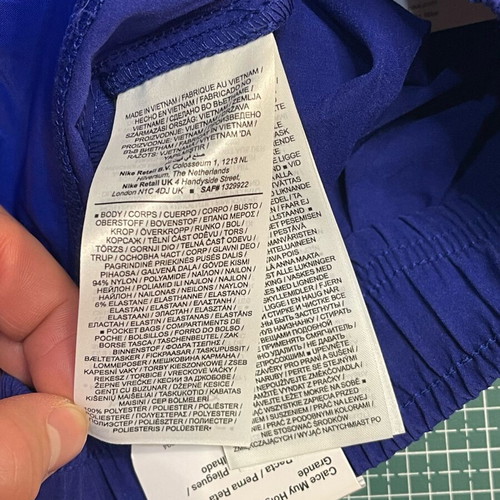 Nike Tech Woven Oversized men's pants new, size M, blue-black