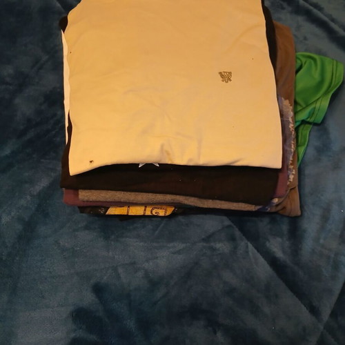 Men's short-sleeve shirts used, pack of 10, sizes M-L-XL