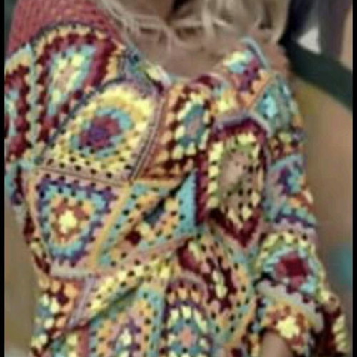 A-Style colorful tunic new, handmade from cotton yarn