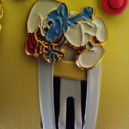 Smurf Olympic Games Hair Pins new, collectible from 1984 Los Angeles