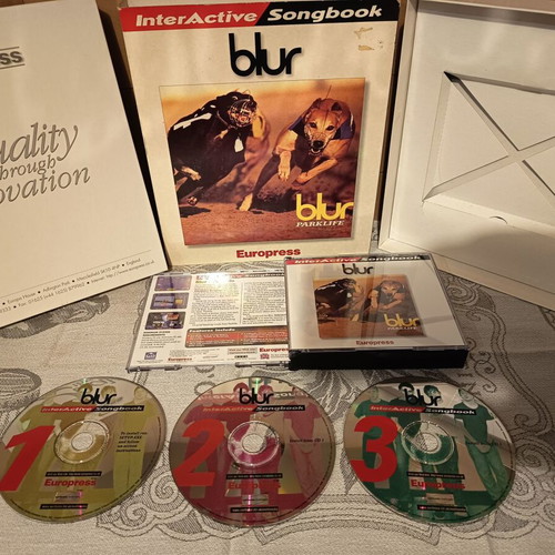 Blur Parklife Interactive Songbook PC cd-rom like new