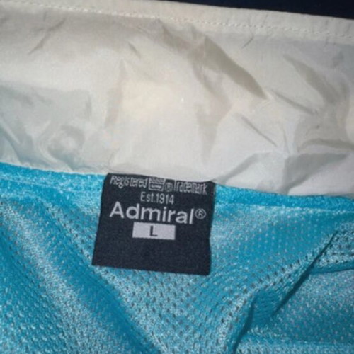 Admiral windbreaker new, size L, white and turquoise
