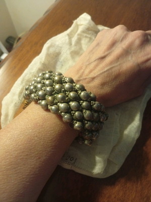 Gajre Antique Silver Bracelet from Rajasthan, used