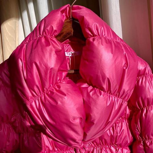 Blumarine puffer jacket new fuchsia color Blugirl