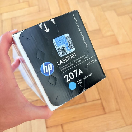 HP Toner 207A Cyan new laserjet cartridge
