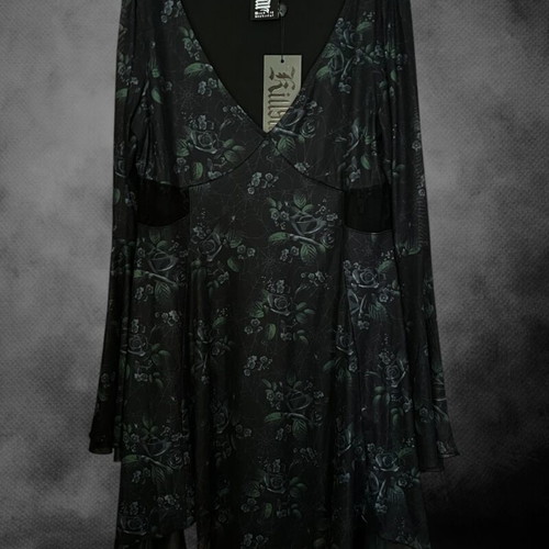 Killstar Nocturnal Grove dress, black, XL