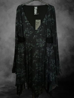 Killstar Nocturnal Grove dress, black, XL