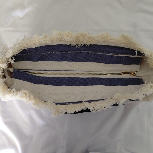 Bag to Bag shoulder bag new, blue cotton beach and city
