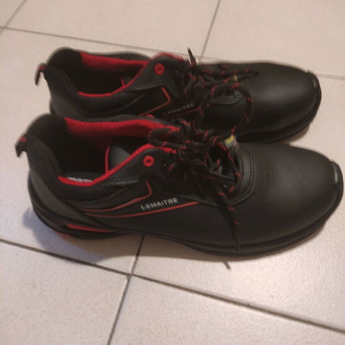 Lemaitre Work Shoes Size 43 New Black Red