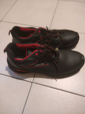 Lemaitre Work Shoes Size 43 New Black Red