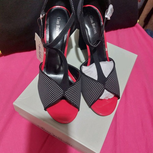 Clara Barson sandals new, size 41, black and red