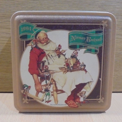 Snickers old promotional metal tin used, Christmas edition 1994