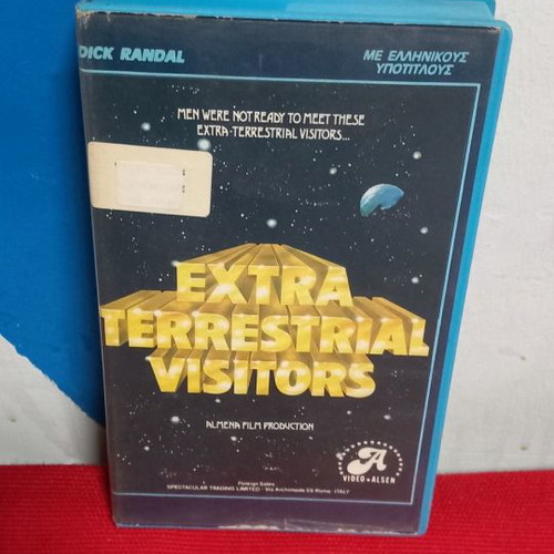 Extra Terrestrial Visitors VHS used with Greek subtitles