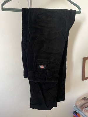 Dickies black corduroy pants like new, size W31
