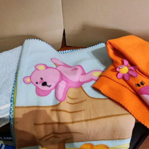 Baby blankets used, set of 3, nef-nef
