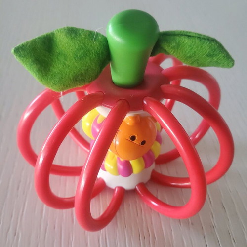Apple rattle with worm like new