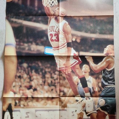 Rare double poster Michael Jordan & Charles Barkley like new