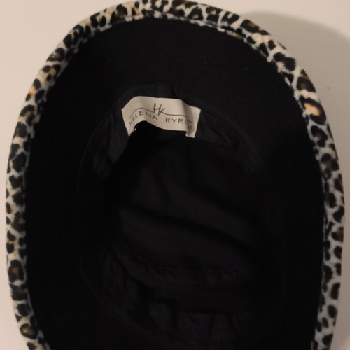 Bucket hat Helena Kyritsis reversible leopard black used