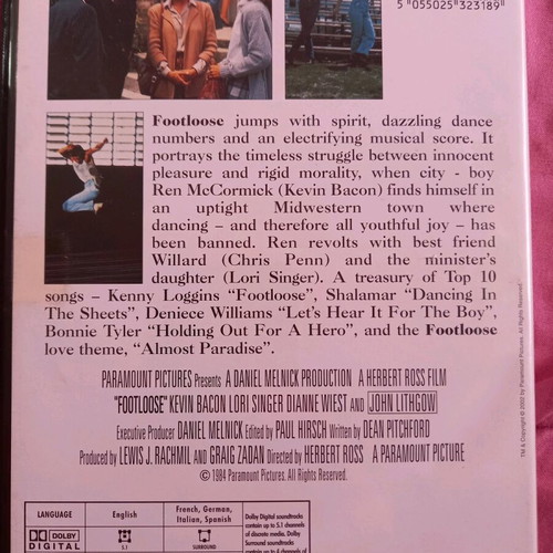 Footloose DVD like new with Greek subtitles